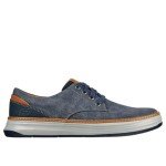 Skechers Moreno Blue Canvas Oxford Shoe for Men