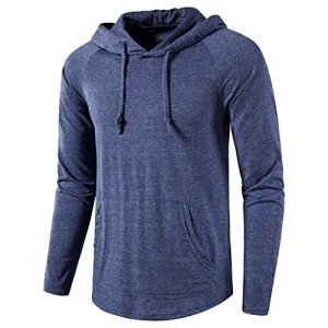 SIR7 Men's Lightweight Long Sleeve Gym Hoodie