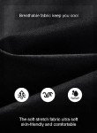 Men's Casual Black Joggers with Pockets