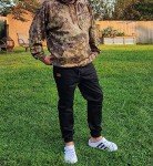 Men's Casual Black Joggers with Pockets
