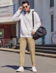 Men's Casual Cargo Joggers with Drawstring Pockets