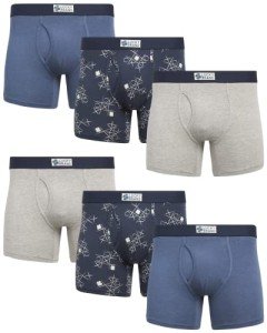 Lucky Brand Men's 6-Pack Soft Stretch Boxer Briefs