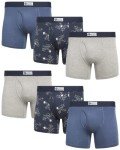 Lucky Brand Men's 6-Pack Soft Stretch Boxer Briefs