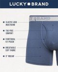 Lucky Brand Men's 6-Pack Soft Stretch Boxer Briefs