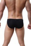 NEIKU Men's Ice Silk Briefs - 4 Pack Black