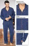 Men's Cotton Pajama Sets in Navy, XX-Large
