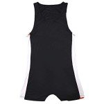 Men's Athletic Bodysuit - Black Leotard, Large