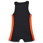 Men's Athletic Bodysuit - Black Leotard, Large
