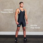 Elite Black Wrestling Singlet for Men - 2XL