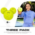 Franklin Sports X-40 USA Pickleball Balls - 3 Pack