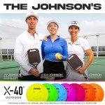 Franklin Sports X-40 USA Pickleball Balls - 3 Pack