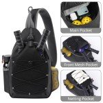 SPOENGRU Pickleball Sling Bag with Water Holder