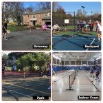 Portable Pickleball Set with Net and Paddles