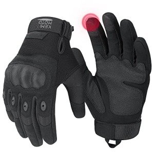KEMIMOTO Men's Tactical Touchscreen Motorcycle Gloves