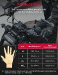 KEMIMOTO Winter Touchscreen Motorcycle Riding Gloves