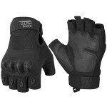KEMIMOTO Men's Fingerless Tactical Gloves for Outdoors