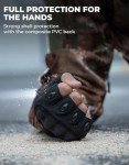 KEMIMOTO Men's Fingerless Tactical Gloves for Outdoors