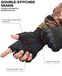 KEMIMOTO Men's Fingerless Tactical Gloves for Outdoors