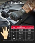 KEMIMOTO Men's Fingerless Tactical Gloves for Outdoors