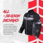 Men's Mesh Motorcycle Jacket - Breathable Biker Gear