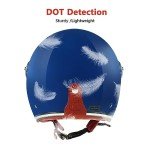 Retro Open Face Motorcycle Helmet - Sapphire Blue