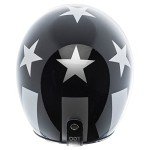 TORC T-50 Gloss Black Retro Motorcycle Helmet - Large