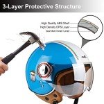 Retro 3/4 Open Face Vespa Motorcycle Helmet