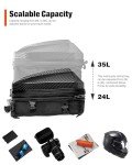 Waterproof Motorcycle Tail Bag with Expandable Storage