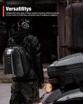 Waterproof Motorcycle Tail Bag with Expandable Storage