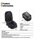 Waterproof Motorcycle Tail Bag with Expandable Storage