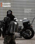 Waterproof Motorcycle Tail Bag with Expandable Storage