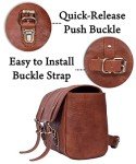 Brown Leather Saddle Bag for Motorcycle and Bicycle