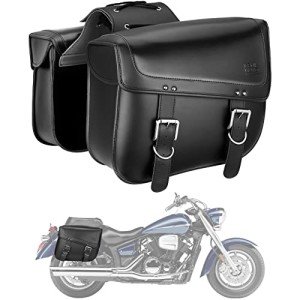 KEMIMOTO 30L Motorcycle Saddlebags – Universal Black Bags