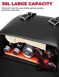 KEMIMOTO 30L Motorcycle Saddlebags – Universal Black Bags