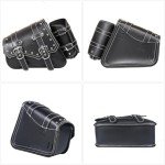 Motorcycle Saddle Bags with Cup Holder - Waterproof
