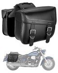 KEMIMOTO 30L Motorcycle Saddlebags – Universal Black Bags