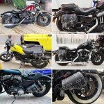 Motorcycle Saddle Bags with Cup Holder - Waterproof
