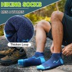 Merino Wool Ankle Hiking Socks - 6 Pairs