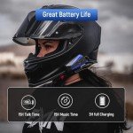 LEXIN B4FM Motorcycle Bluetooth Intercom Headset - 2 Pack