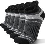Men's Merino Wool Ankle Hiking Socks - 6 Pairs