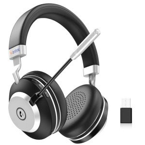 Wantek Wireless Headset with AI Noise Cancelling