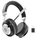 Wantek Wireless Headset with AI Noise Cancelling