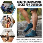 Merino Wool Ankle Hiking Socks - 6 Pairs