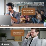 Wantek Wireless Headset with AI Noise Cancelling