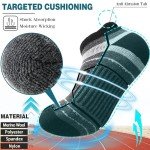 Men's Merino Wool Ankle Hiking Socks - 6 Pairs