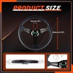 RASTP Racing Steering Wheel 13.8" with Horn Button