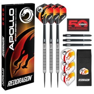 Red Dragon Apollo 23g Darts Set with Flights