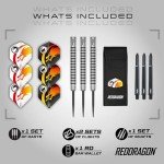 Red Dragon Apollo 23g Darts Set with Flights