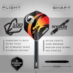Red Dragon Apollo 23g Darts Set with Flights