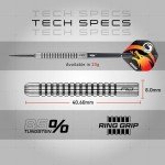 Red Dragon Apollo 23g Darts Set with Flights